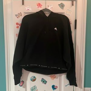 Black Adidas Crop Sweatshirt Size S